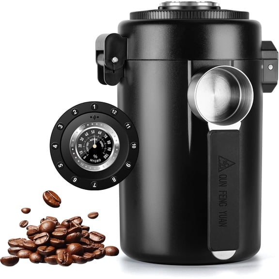 Coffee container, 16 OZ Airtight Stainless Steel Coffee Bean Storage