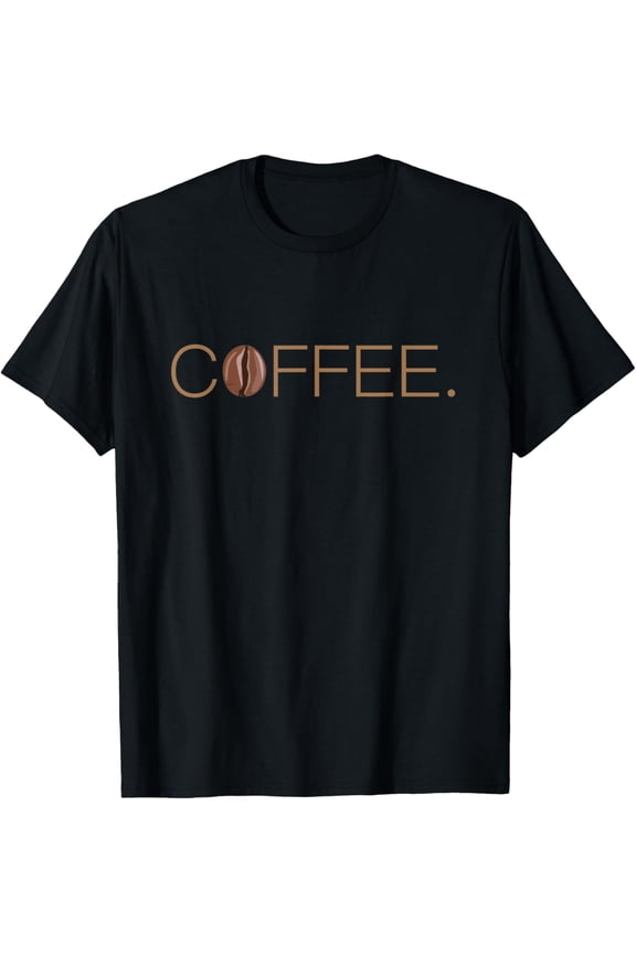 Coffee. design with fun coffee bean logo T-ShirtPure cotton short-sleeved shirts for both men and women