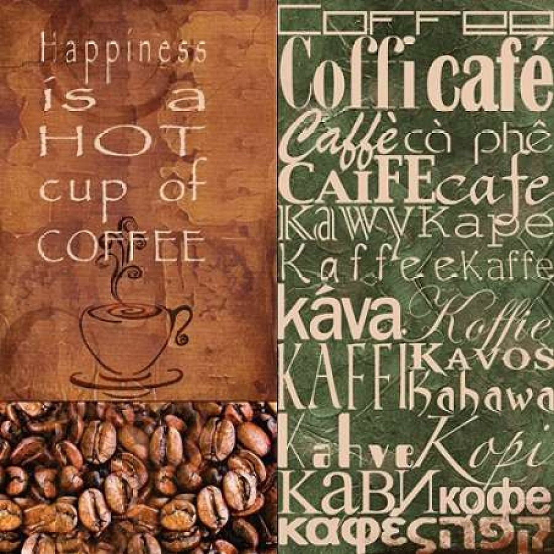 Coffee in Any Language Canvas Art - Lisa Wolk (24 x 24)