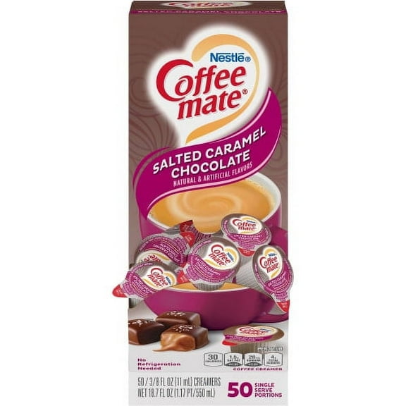 Coffee-mate Coffee mate Salted Caramel Chocolate Creamer Single Serve Tubs, Each