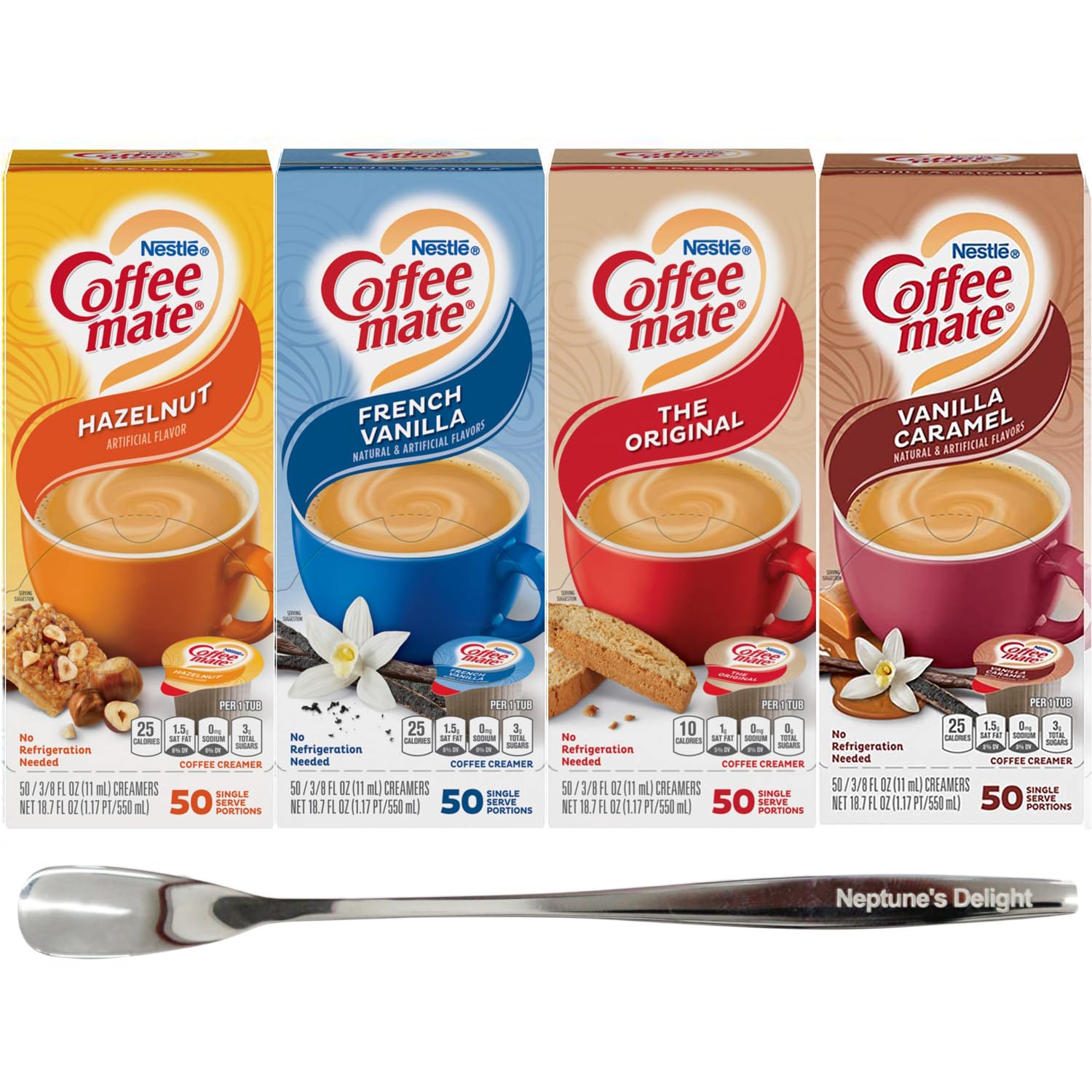 Coffee mate Creamer Singles Variety Pack Vanilla Caramel, French