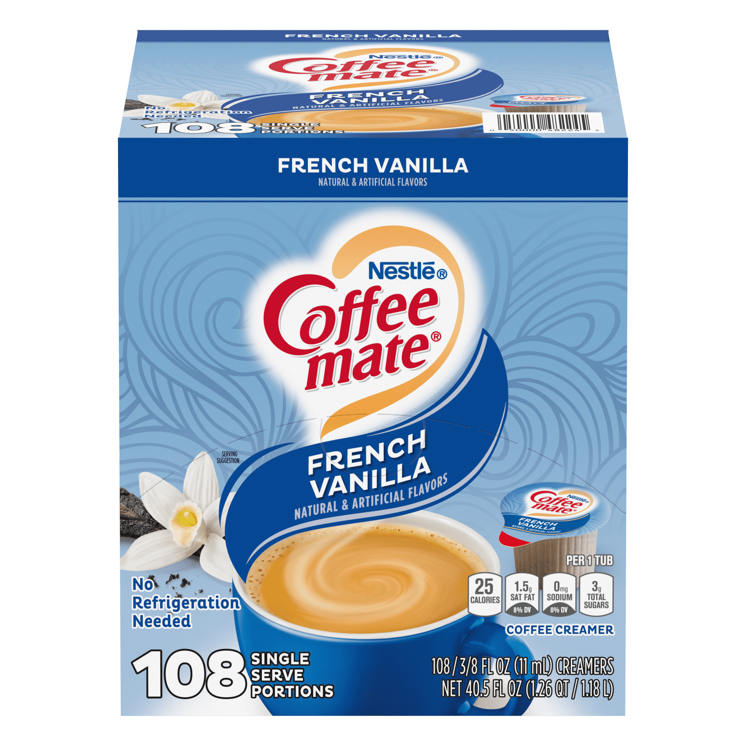 Coffee mate French Vanilla Liquid Coffee Creamer Singles, LactoseFree