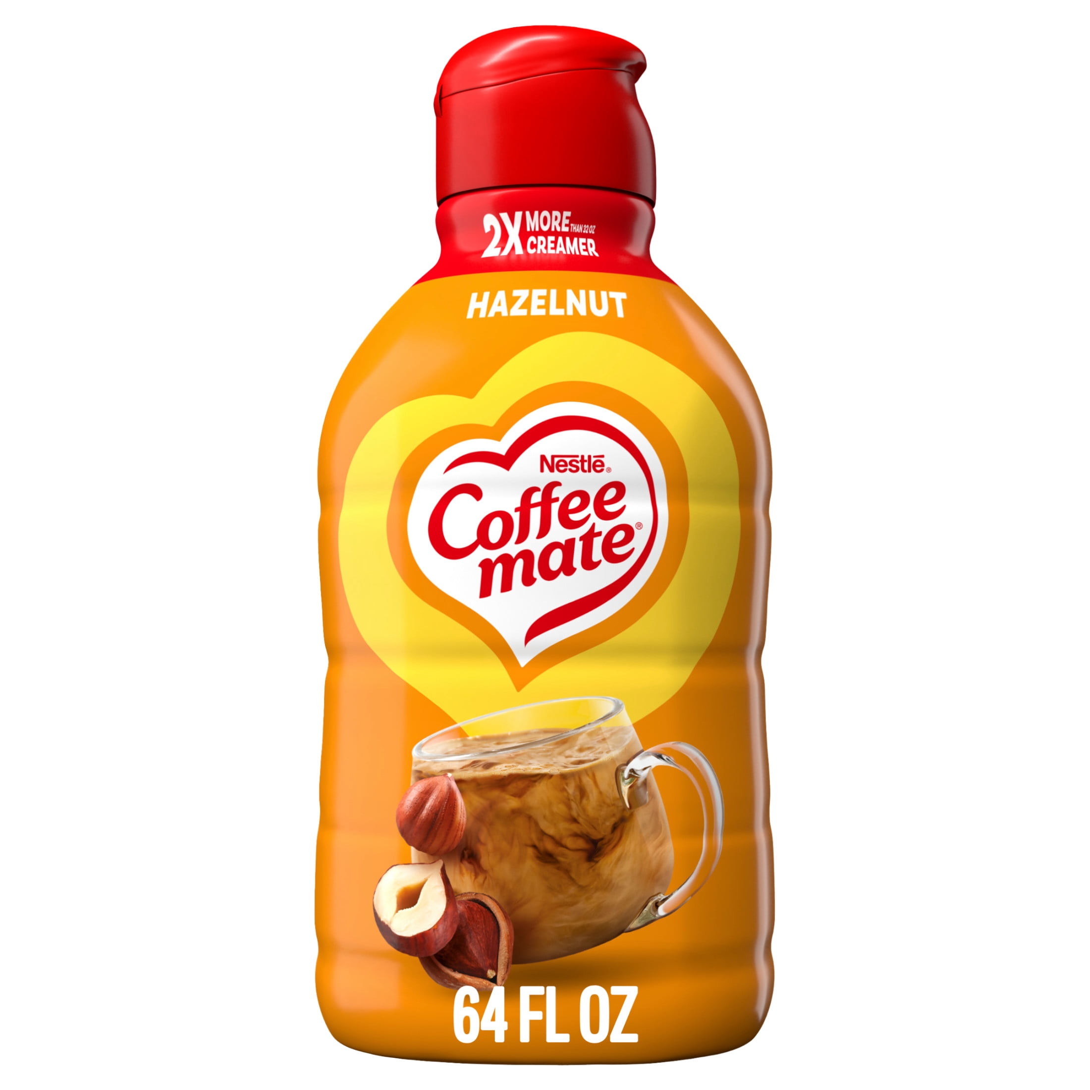 Nestle Coffee Mate Flavored Hazelnut Liquid Coffee Creamer, 64 fl