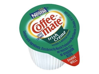 Nestle Coffee mate Coffee Creamer, Irish Creme, Liquid Creamer Singles, Non Dairy, No Refrigeration, Box of 50 Singles