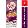 thumbnail image 1 of Coffee mate Italian Sweet Crème Non-Dairy Creamer, 0.375 fl oz, 50 Count Tubs, 1 of 6