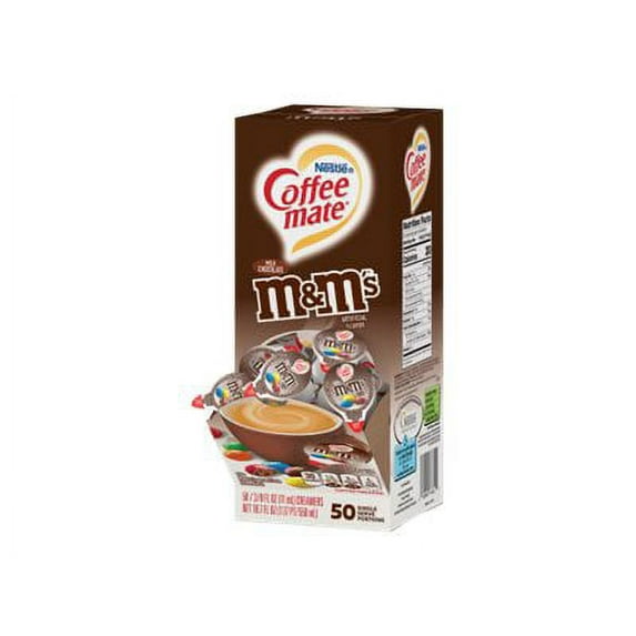 Coffee-mate M&M's - Liquid coffee creamer - 50 pcs. x 0.4 fl.oz - 18.6 fl.oz - pack of 4