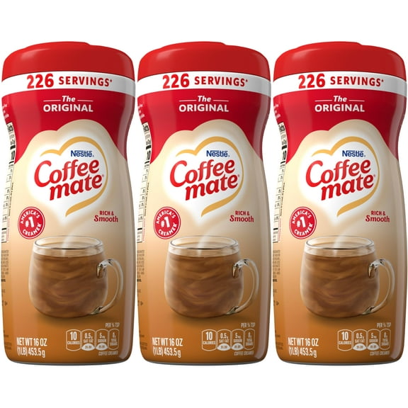 Coffee mate Original SCH4Powdered Creamer, 16 oz (Pack of 3)