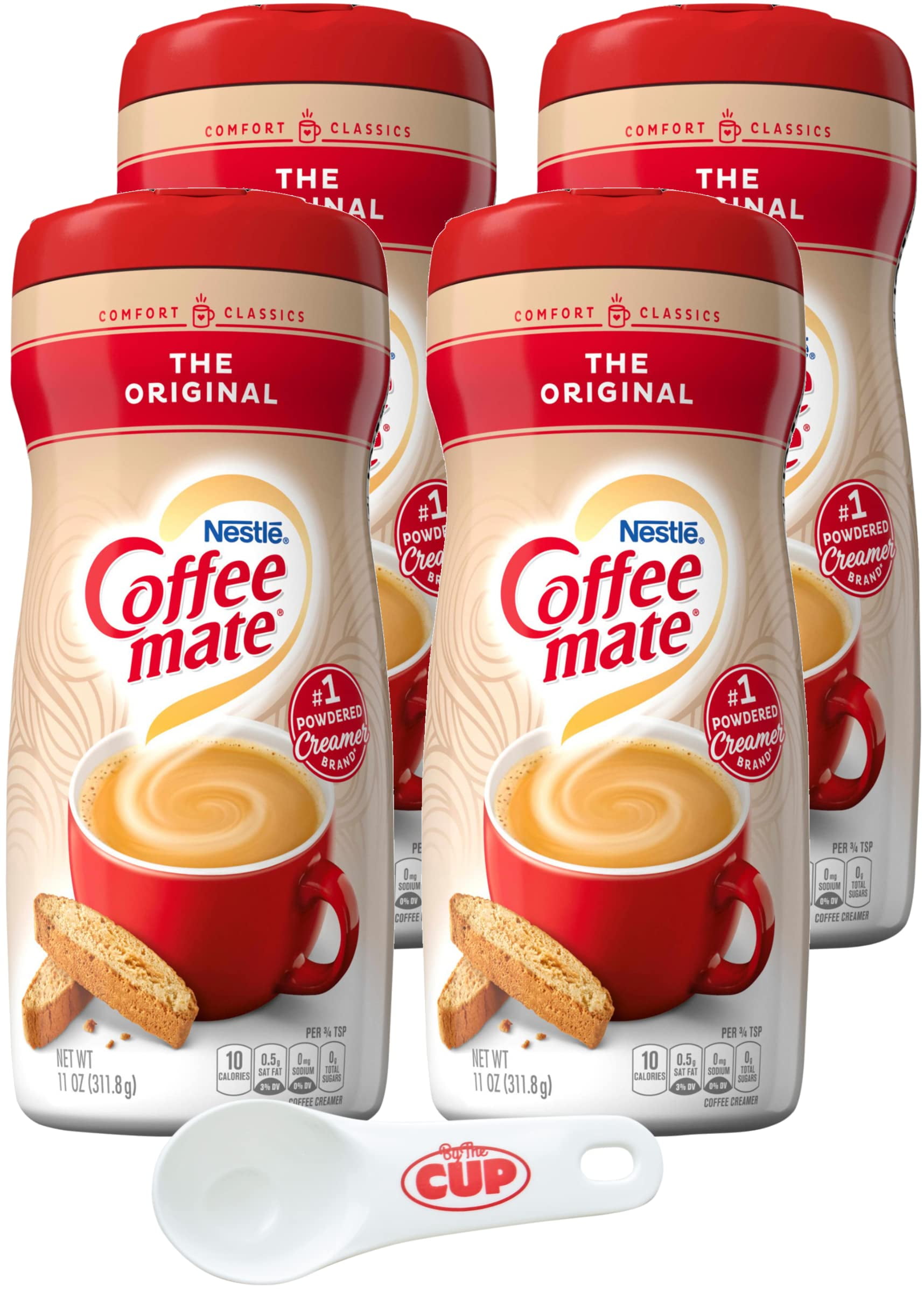 Coffee mate The Original Powder Creamer, 11 oz (Pack of 4) with By The