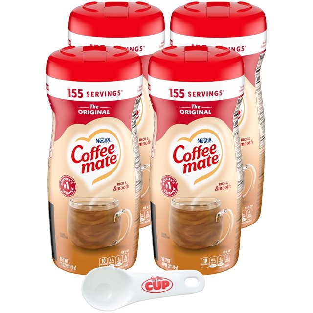 Coffee mate The Original Powder Creamer, 11 oz (Pack of 4) with Scoop
