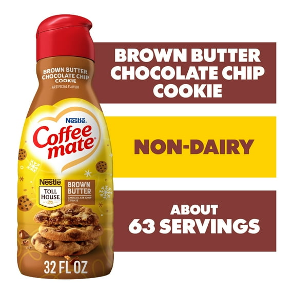Coffee mate Toll House Brown Butter Chocolate Chip Cookie Coffee Creamer, 32 fl oz