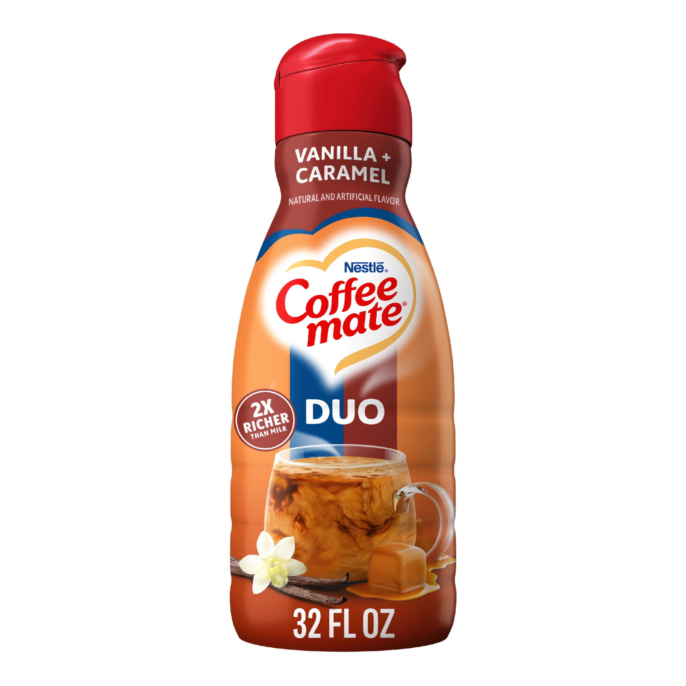 Coffee mate Vanilla Caramel Gluten Free Liquid Non-Dairy Coffee Creamer, 32 fl oz