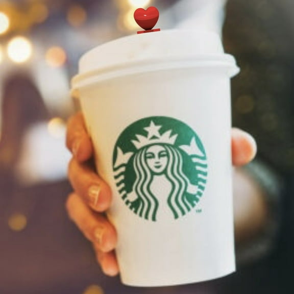 Coffee stoppers, Heart stoppers, Heart Shaped Reusable Toppers (set of 2 sizes and keychain)