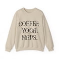 thumbnail image 1 of Coffee yoga naps sweatshirt, Unisex Heavy Blend™ Crewneck Sweatshirt, 1 of 7