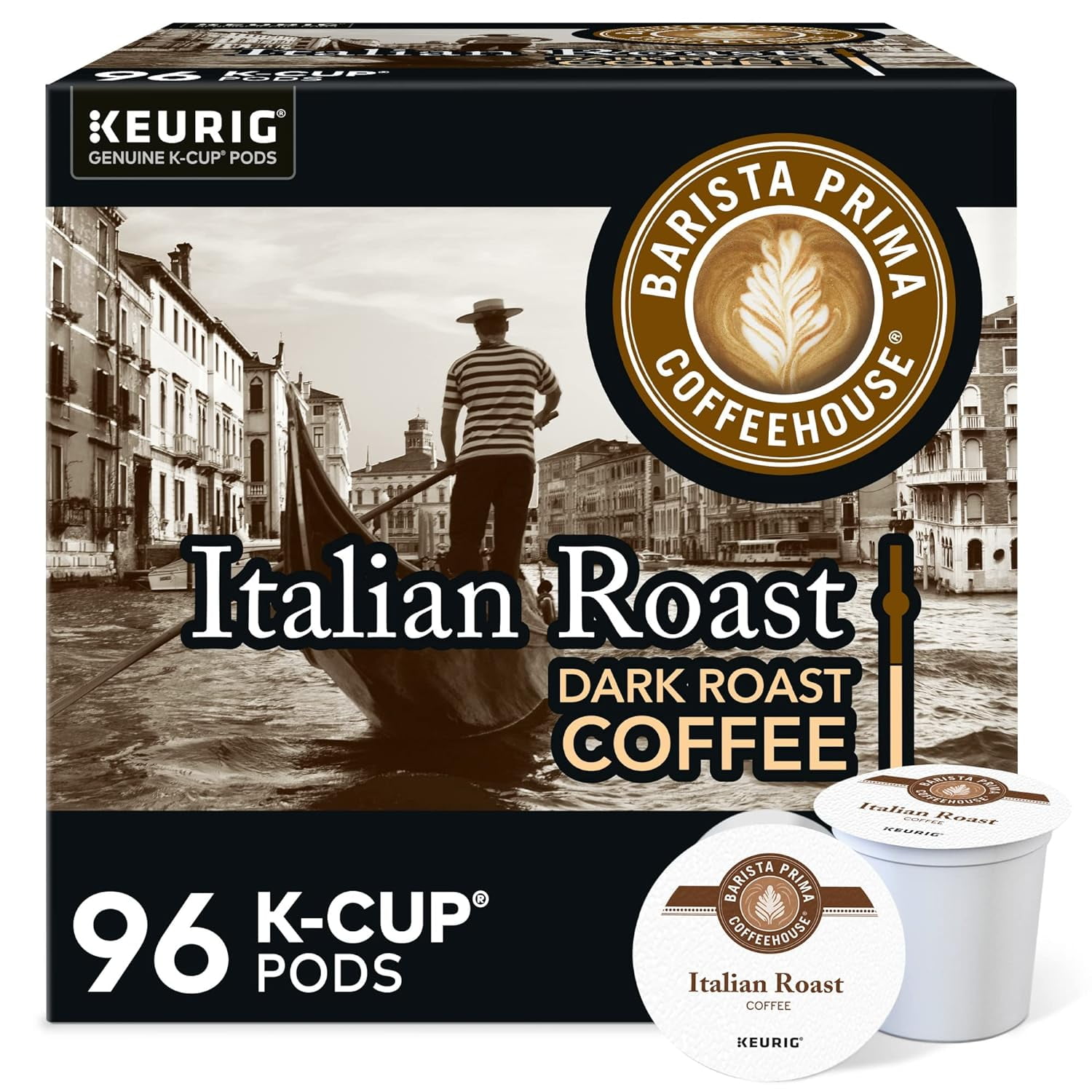 Coffeehouse Italian Roast Keurig Single Serve KCup Pods, 96 Count