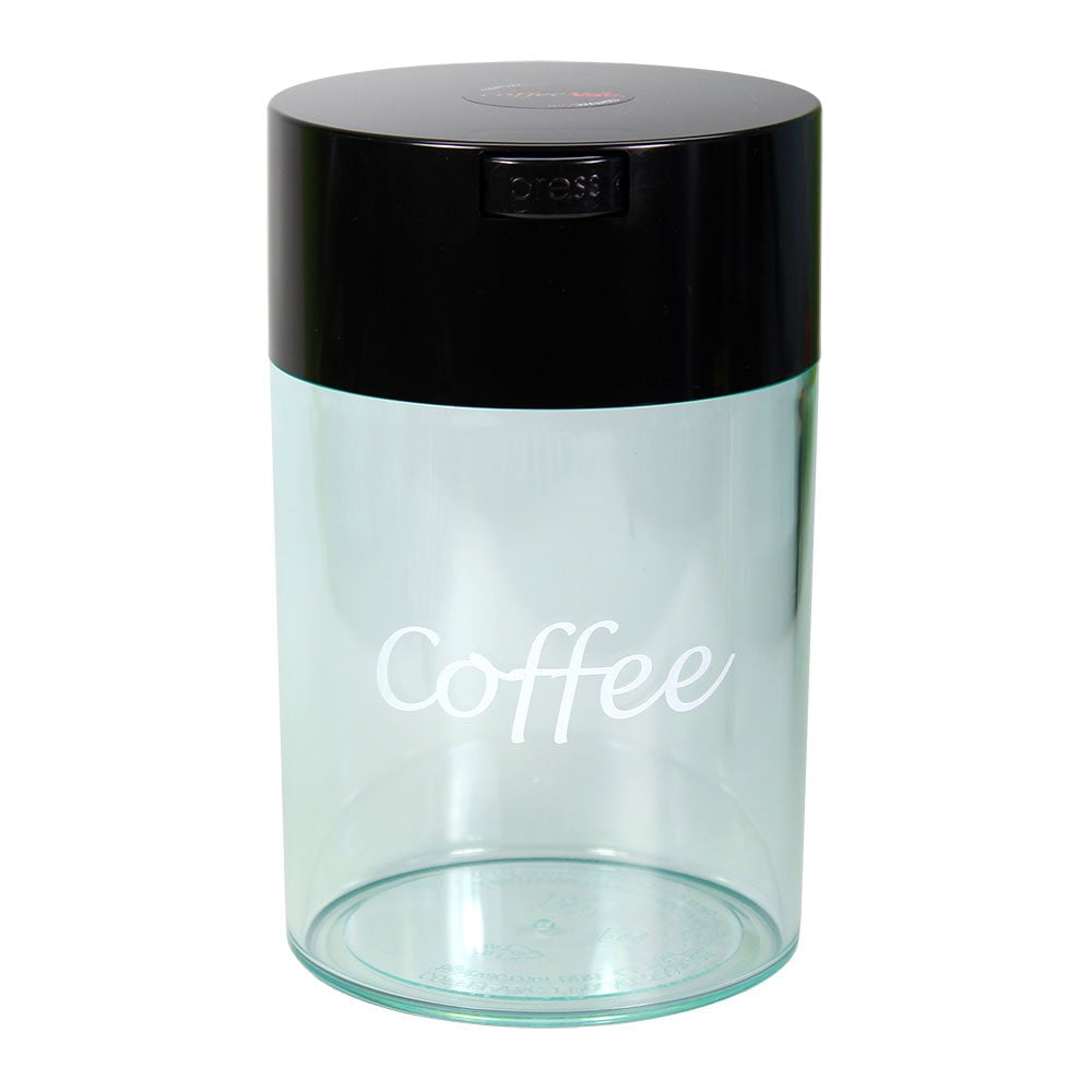 Black and Clear Vacuum Seal Coffee Storage Canister