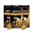 thumbnail image 1 of Coffeeza Hazelnut Flavored Coffee Capsules | 100% Arabica Coffee | Nespresso Compatible Coffee Pods | Box of 3 (30 Capsules), 1 of 5