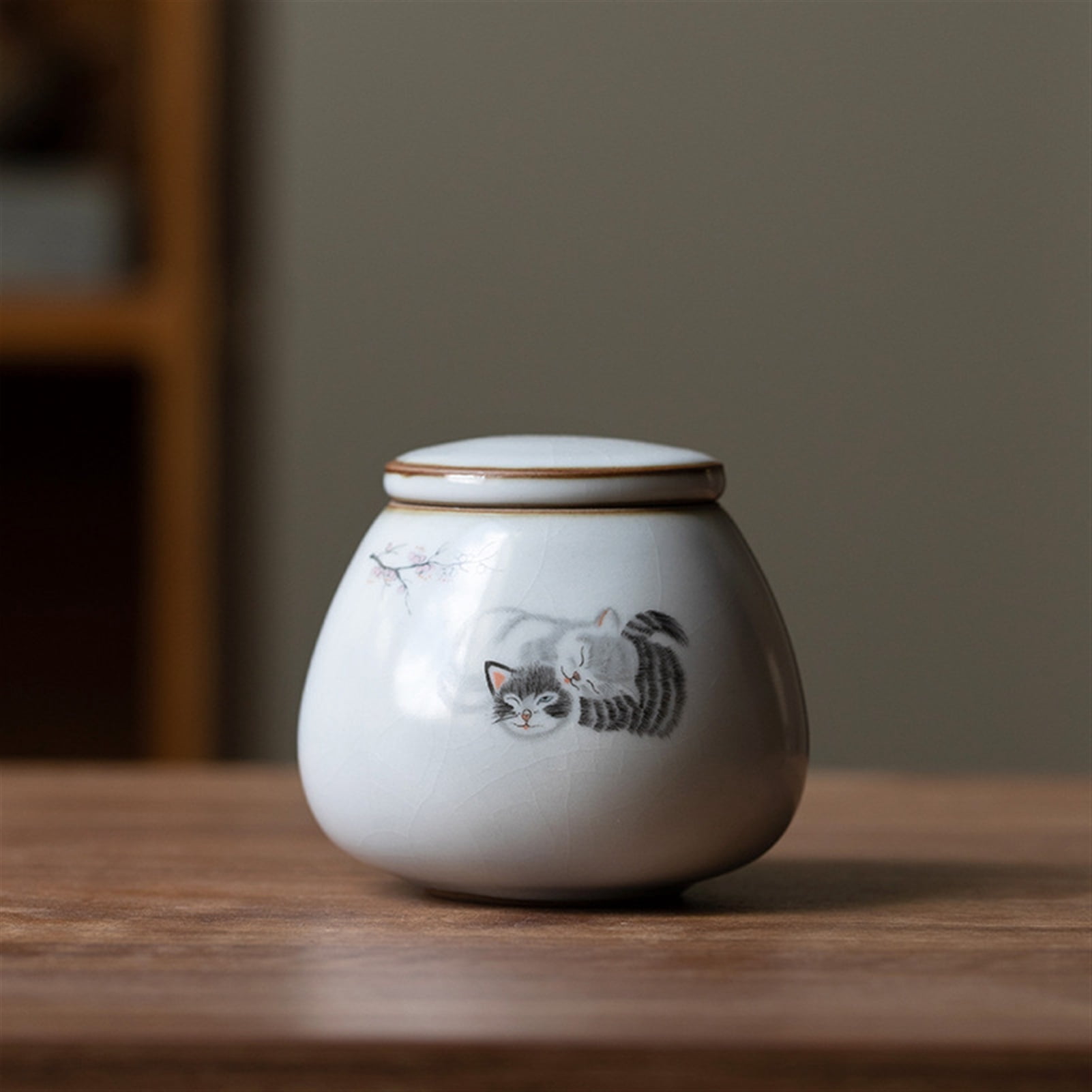Coffin Box Keepsake Cremation Urns For Human Ashes Pet Cat Dog Rabbit Place Funeral Small Animal Ceramic Urn