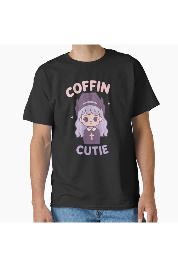 Coffin Cutie Funny Creepy Cute Vibes Pastel Goth Aesthetic G5228 Unisex T-Shirt, Up to Size 5XL