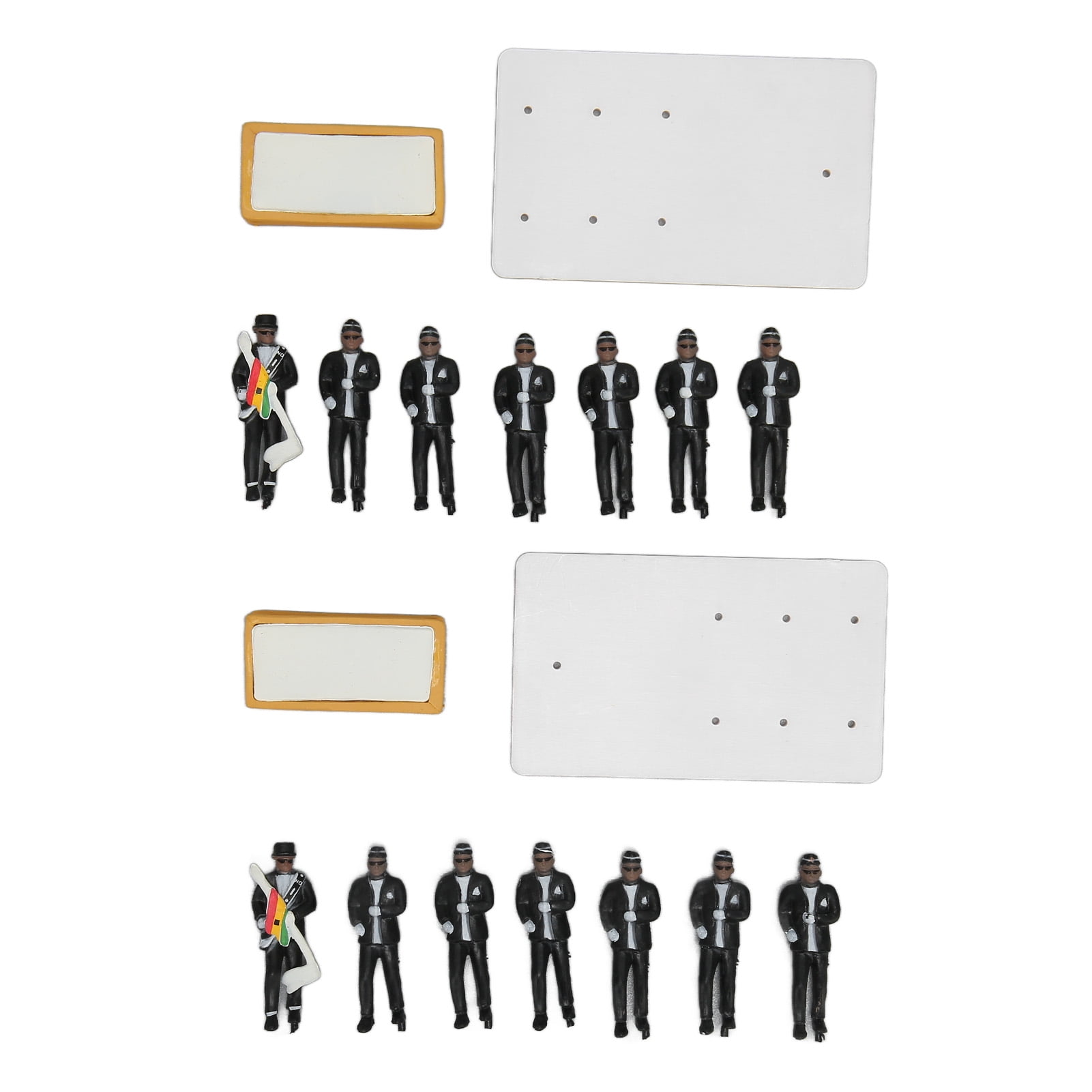 Coffin Dance Model Funeral Action Figures Coffin People Figurines Set