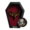 thumbnail image 1 of Real Coffin Frame Shadow Box Butterfly Gothic Wall Art Display, Dark Academia Curiosity Decor, Unique Coffin Frame Home Decor for Collectors and Gifts, 1 of 6