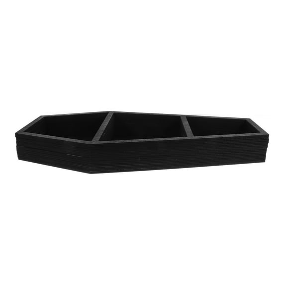 Coffin Shelves For Wall Shelf Bookcase Trinket Office Black