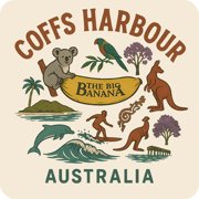 Coffs Harbour Australia Keepsakes Souvenir Vinyl Sticker   Destination Travel Keepsake Collectible 3-Inches Wide