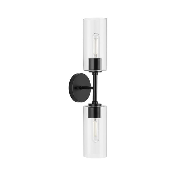 Cofield Collection Two-Light Matte Black Transitional Wall Bracket