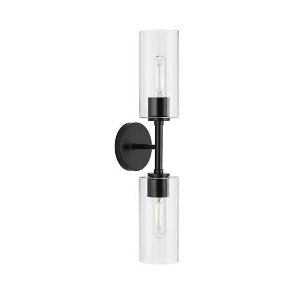 Cofield Collection Two-Light Matte Black Transitional Wall Bracket