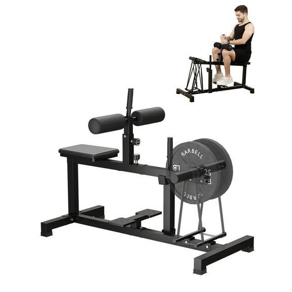 Cofiyard Seated Calf Raise Machine, Seated Calf Workout Machine with Band Pegs, Leg Training Home Gym Equipment with 300 LB Max Capacity