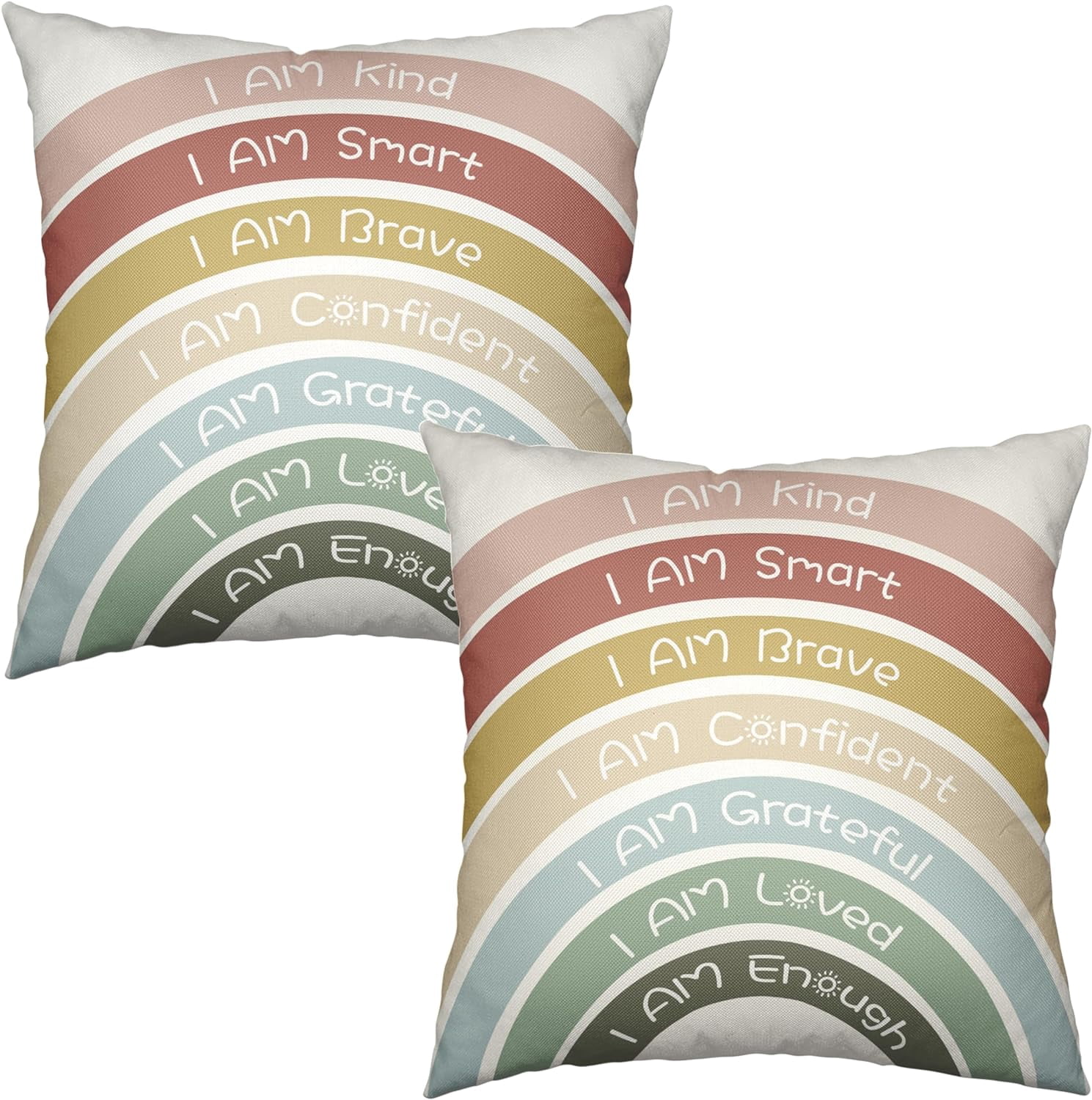 Book Reading Throw Pillow Cover 18x18 – Pink, Cotton, For Reading Nook, Classroom Decor, Kids Corner – No Insert Included