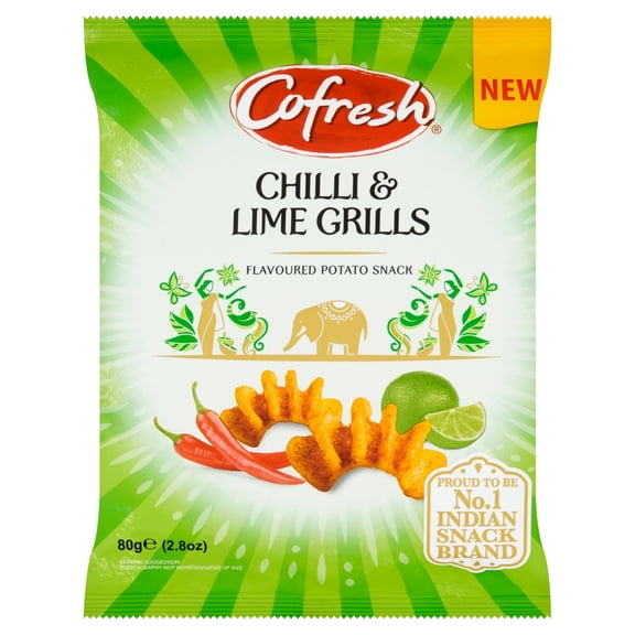 Cofresh Chilli & Lime Grills 80g, Imported from Britain