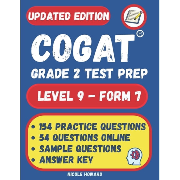 Gifted and Talented Test Prep Cogat(r) Grade 2 Test Prep: Grade 2, Level 8, Form 7, One Full-Length Practice Test,154 Practice Questions, Answer Key, , (Paperback)