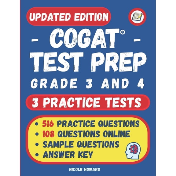 Gifted and Talented Test Prep Cogat(r) Test Prep Grade 3 and 4: 2 Manuscripts, CogAT(R) Practice Book Grade 3, CogAT(R) Test Prep Grade 4, Level 9 and, (Paperback)
