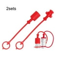 thumbnail image 1 of Cogfs 2 Set of Hydraulic Quick Connect Quick Connect Coupler Cap with Dust Cap, 1 of 3