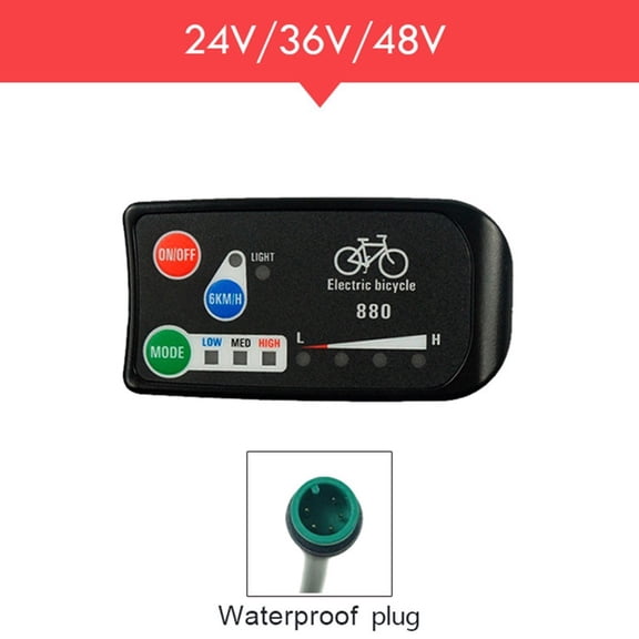 Cogfs 24/36/48V for KT-LED 880 Display Control Panel Electric Bike Bicycle Part for KT- LED880 Electric Bicycles Control Accessories Cycling-Bicycle Components&Parts