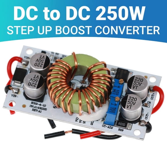 Cogfs 250w Step-up Boost Converter Constant Current Power Supply DC 8-48v To DC 12-50V