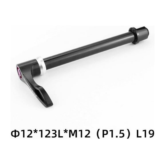 Cogfs Bike Bicycle Front Fork 12x100mm 15x100/110mm Quick release Thru Axle Spin Lock, Black Thru Axle