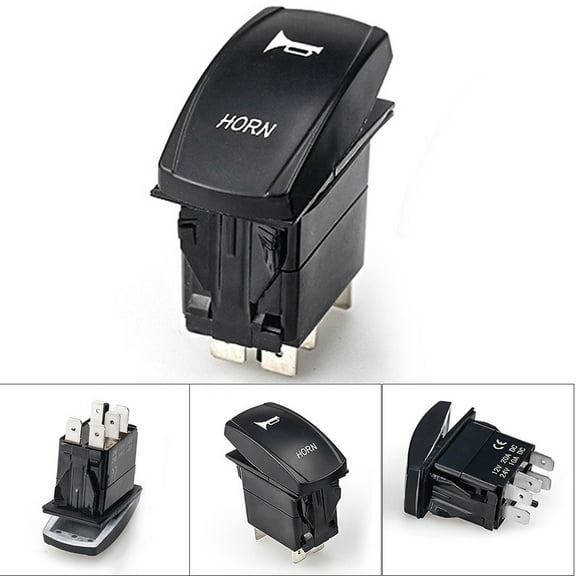 Cogfs Blue LED Horn Toggle Rocker On Off Switch Speaker Push Button Car Boat Bell