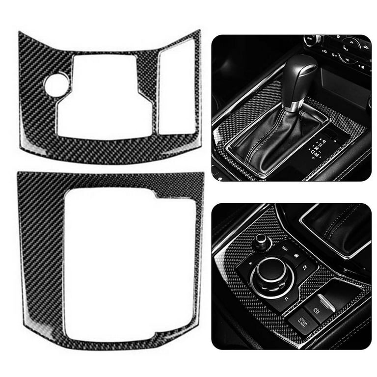 Cogfs Carbon Fiber Style Center Console Gear Shift Frame Trim