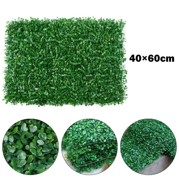 Cogfs Foliage Hedge Grass Mat Greenery Panels Fence, Artificial Grass Turf Nesting Pads for Indoors, Outdoors, 15.76*23.64 inch