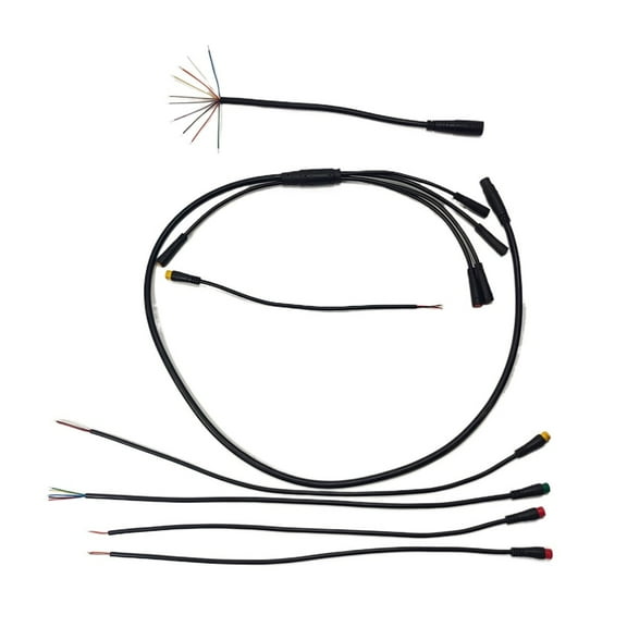 Cogfs High Quality Ebike Cable Waterproof Electric Bicycle Integration Line 1 To 5 235mm Copper Core Wire E-bike Accessories Ebike Cycling-Bicycle Components&Parts