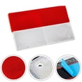thumbnail image 1 of Cogfs Reflective Plastic Rectangular Safety Stickers for Cars / Trucks 2 Pcs, 1 of 12
