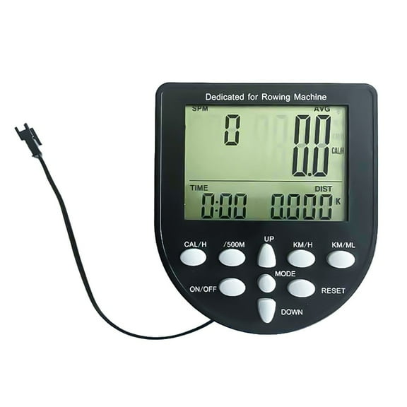 Cogfs Rowing Machine Counter Fitness Equipment Monitor Electronic Watch Gauge