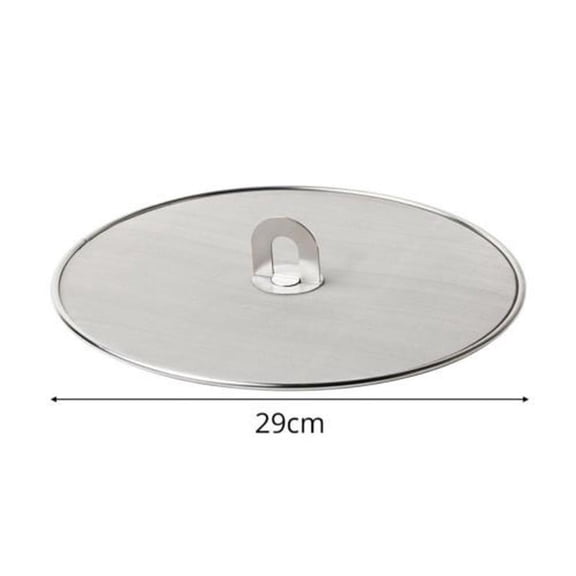Cogfs Splatter Screen Anti Grease Frying Pan Splash Guard Protect From Hot Oil Steel 29cm