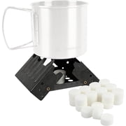 Coghlan's Emergency Stove - Lightweight, Portable Camping Stove for Backpacking, Survival, and Outdoor Cooking - Foldable Design with 24 Fuel Tablets Included (Compact for Travel and Storage)