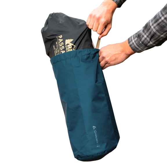 Coghlan's 15L Ripstop Drawstring Stuff Bag – Lightweight Water-Resistant Gear Organizer for Camping, Hiking & Travel