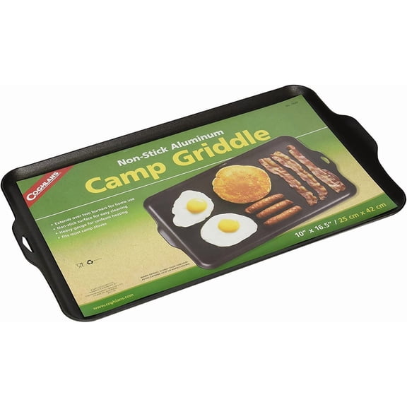 Coghlan's 16-1/2 Inches x 10 Inches Nonstick Aluminum Two Burner Griddle