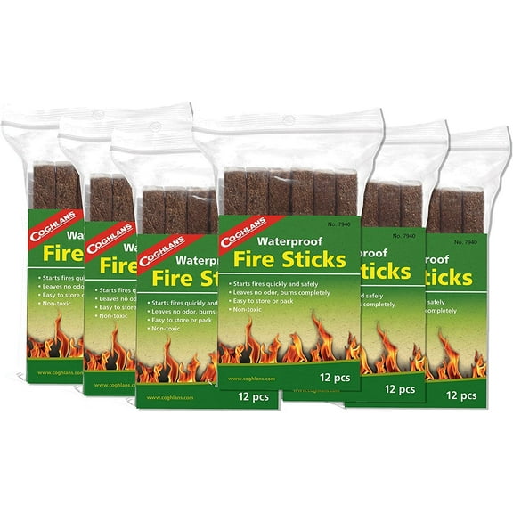 Coghlan's 7940 Fire Sticks,Brown,12 Count