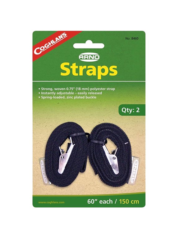 60" Arno Straps (2 Count), Woven Polyester, Camping Hiking Survival