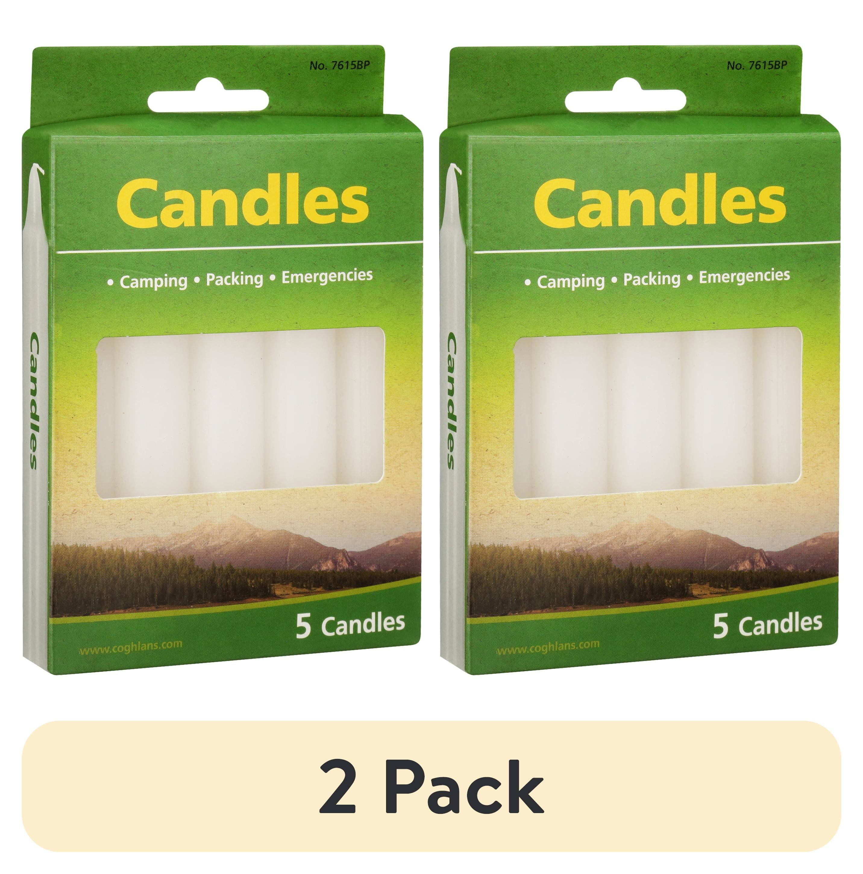 Compact Multi-Purpose Emergency Tapered Candles, 5-Pack